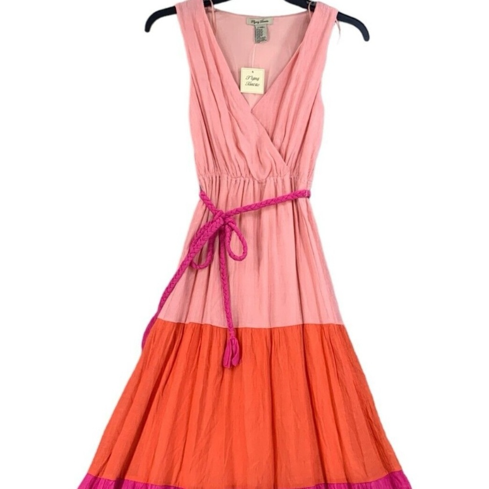 Flying Tomato Pink and Orange Maxi Dress